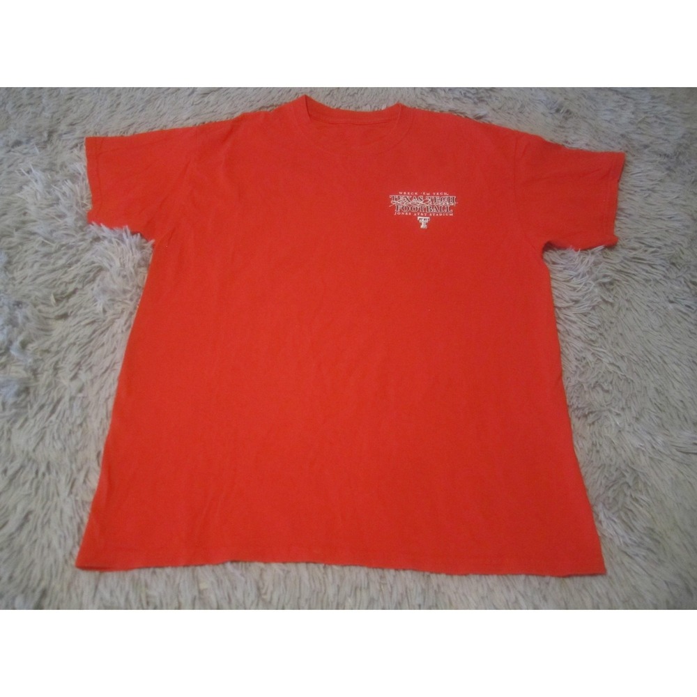 Texas Tech Red Raiders Shirt Mens Large Red NCAA Football Jones AT&T Stadium